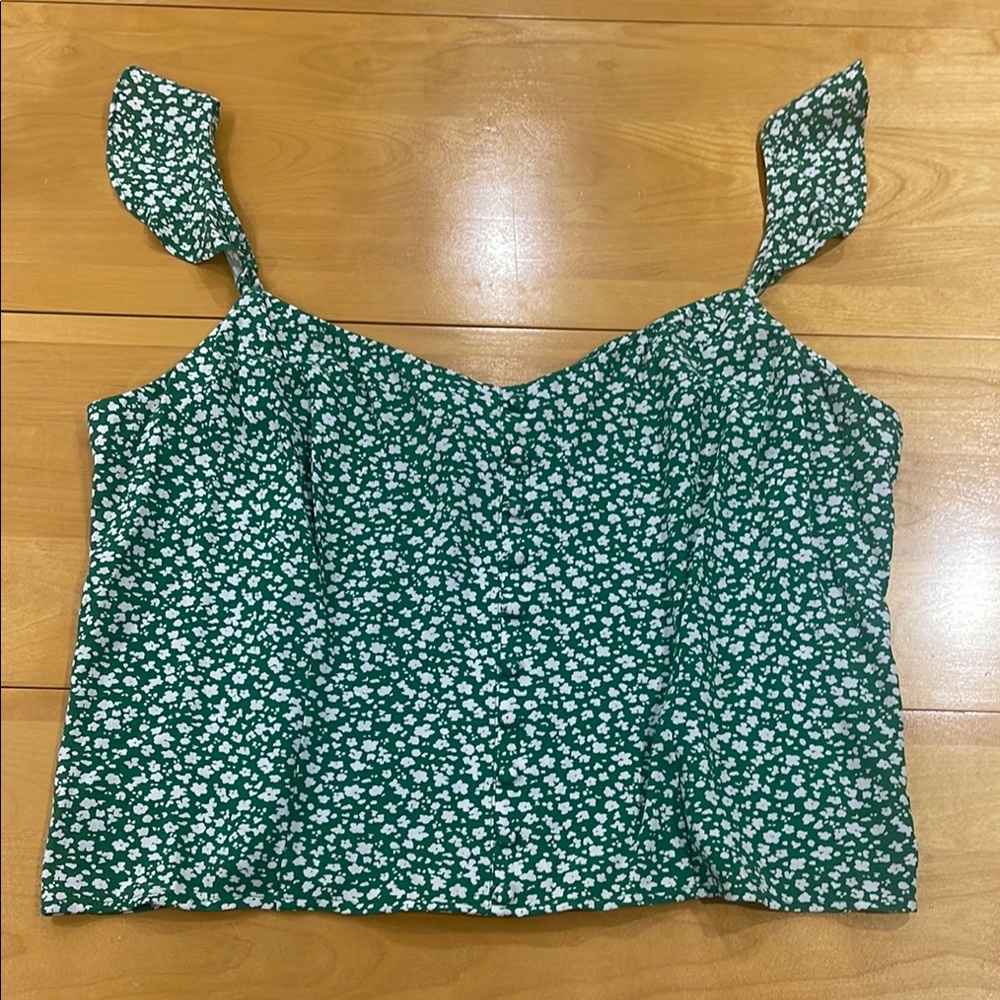 Banana Republic Ditsy Floral Cropped Tank Size XL